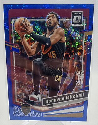 2023-24 Donruss Optic #26 Donovan Mitchell Blue Fast Break Prizm /49