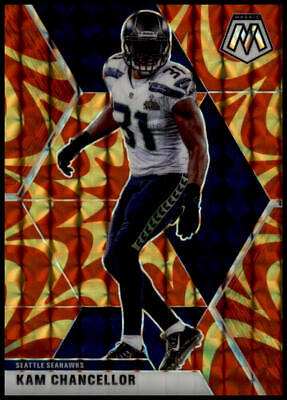 2020 Panini Mosaic #187 Kam Chancellor Prizm Reactive Gold