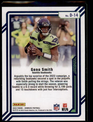 2023 Donruss #D-14 Geno Smith Dominators