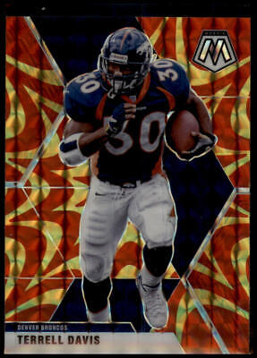 2020 Panini Mosaic #68 Terrell Davis Prizm Reactive Gold