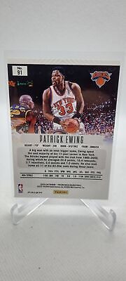 2023-24 Prizm Deca #91 Patrick Ewing Base Prizms Purple #/99