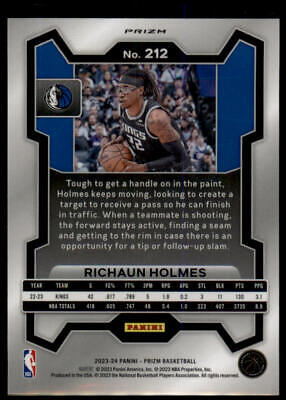 2023-24 Panini Prizm #212 Richaun Holmes Prizms Red White and Blue