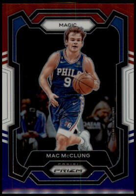 2023-24 Panini Prizm #258 Mac McClung Prizms Red White and Blue