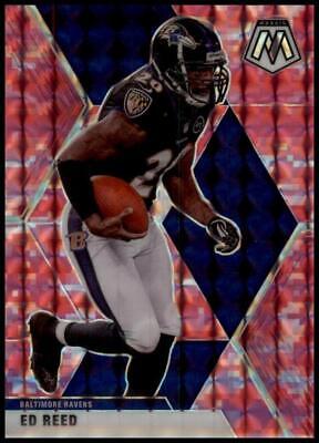 2020 Panini Mosaic #21 Ed Reed Prizm Camo Pink