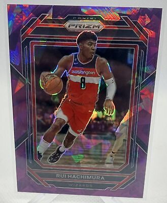 2022-23 Panini Prizm #190 Rui Hachimura Prizms Purple Ice #/149