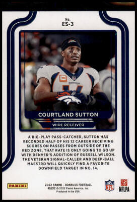 2022 Donruss #ES-3 Courtland Sutton Elite Series