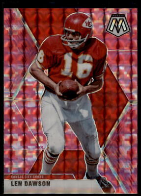 2020 Panini Mosaic #3 Len Dawson Prizm Camo Pink