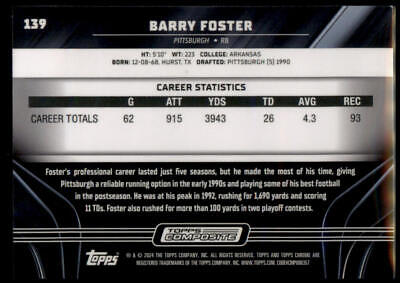 2023 Topps Composite #139 Barry Foster Topps Chrome Black