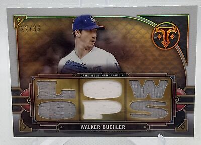 2021 Topps Triple Threads #TTR-WB4 Walker Buehler Triple Threads Relics #/36