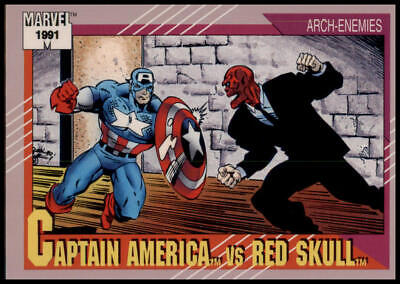 1991 Impel Marvel Universe II #115 Captain America / Red Skull