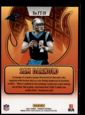 2021 Panini Phoenix #FT-19 Sam Darnold Flame Throwers