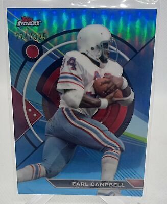 2023 Topps Composite #191a Earl Campbell Finest Sky Blue Refractor #/325