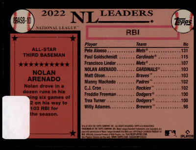 2024 Topps #89ASB-10 Nolan Arenado 1989 Topps35th Anniversary All-Stars