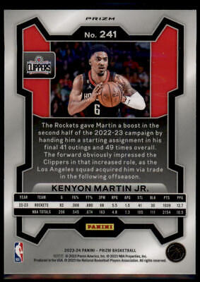 2023-24 Panini Prizm #241 Kenyon Martin Jr. Prizms Red White and Blue