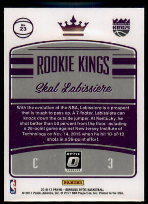 2016-17 Donruss Optic: Rookie Kings #23 Skal Labissiere 1st Year Optic