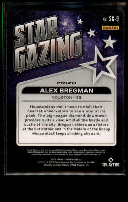 2022 Panini Prizm #SG-9 Alex Bregman Star Gazing Silver Prizm