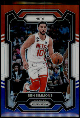 2023-24 Panini Prizm #26 Ben Simmons Prizms Red White and Blue