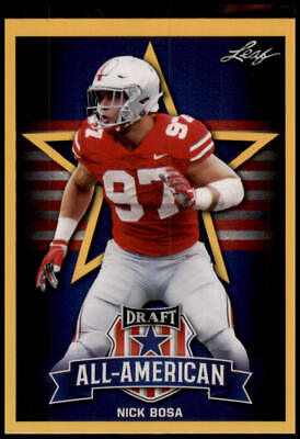 2019 Leaf Draft #79 Nick Bosa Gold