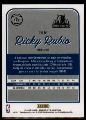 2016-17 Donruss Optic #127 Ricky Rubio 1st Year Optic