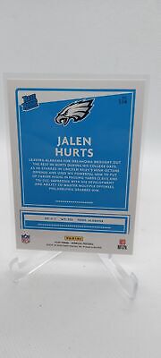 2020 Donruss #314 Jalen Hurts Rated Rookies Canvas