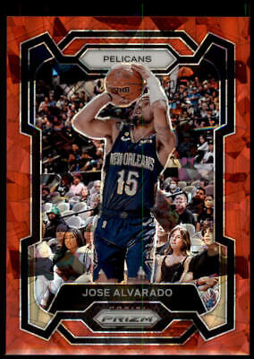 2023-24 Panini Prizm #244 Jose Alvarado Prizms Red Ice