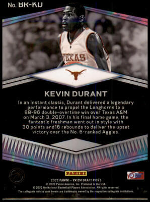 2022 Panini Prizm Draft Picks #BR-KD Kevin Durant Brilliance