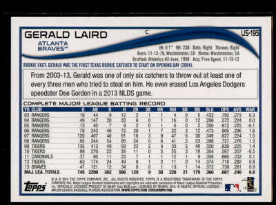 2014 Topps Update #US-195 Gerald Laird Red Foil