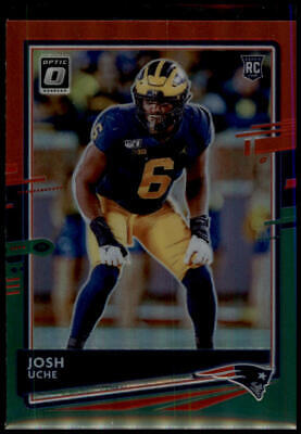 2020 Donruss #P-287 Josh Uche Optic Preview Red and Green