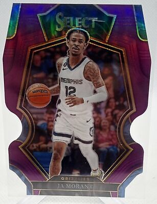 2022-23 Panini Select #158 Ja Morant Purple Prizms Die Cut #/99