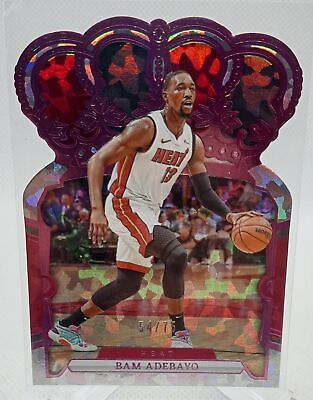 2023-24 Panini Crown Royale #10 Bam Adebayo Crystal Pink #/75