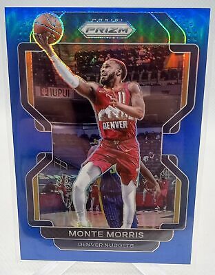 2021-22 Panini Prizm #16 Monte Morris Blue #/199