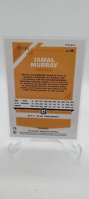 2019-20 Donruss Optic #56 Jamal Murray Fast Break Red #/85