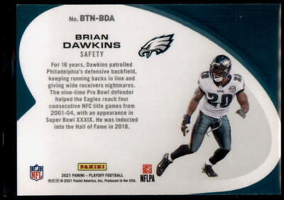 2021 Panini Playoff #BTN-BDA Brian Dawkins Behind the Numbers