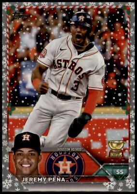 2023 Topps Holiday #H192 Jeremy Peña Metallic Rookie