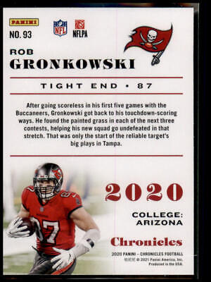 2020 Panini Chronicles #93 Rob Gronkowski Pink