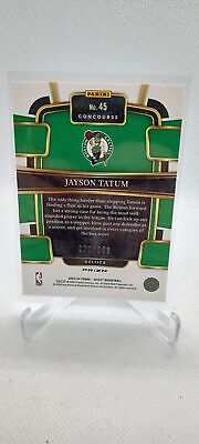 2023-24 Panini Select #45 Jayson Tatum Light Blue Prizms #/299