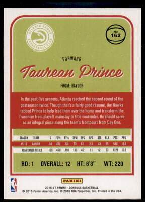 2016-17 Donruss #162 Taurean Prince Rookie