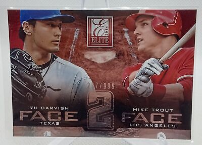 2014 Donruss #2 Mike Trout / Yu Darvish Elite Face 2 Face #/999