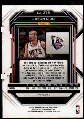 2022-23 Panini Prizm #273 Jason Kidd Prizms Red Ice