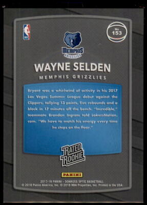 2017-18 Donruss Optic #153 Wayne Selden Jr. Rated Rookie Shock