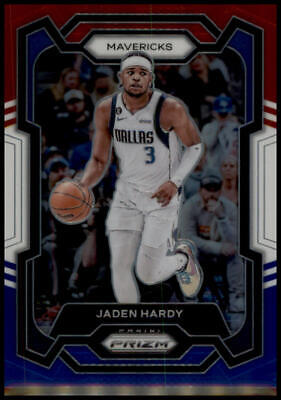 2023-24 Panini Prizm #21 Jaden Hardy Prizms Red White and Blue