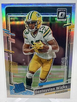 2023 Donruss Optic #249 Dontayvion Wicks Holo Silver Rated Rookie