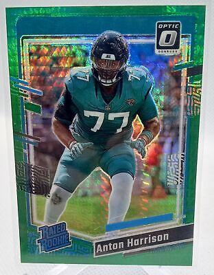 2023 Donruss Optic #250 Anton Harrison Green Hyper Prizm Rated Rookie