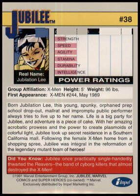 1991 Impel Marvel Universe II #38 Jubilee