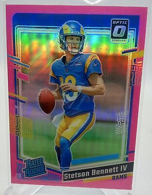 2023 Donruss Optic #267 Stetson Bennett Pink Prizm Rated Rookie