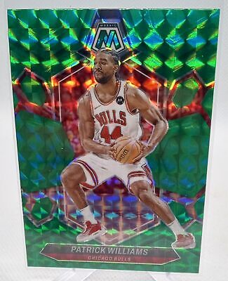 2023-24 Panini Mosaic #183 Patrick Williams Green Prizm