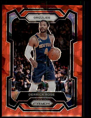 2023-24 Panini Prizm #272 Derrick Rose Prizms Red Ice