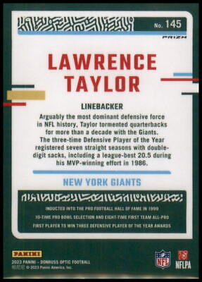 2023 Donruss Optic #145 Lawrence Taylor Holo