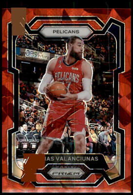 2023-24 Panini Prizm #289 Jonas Valanciunas Prizms Red Ice