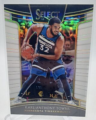 2018-19 Panini Select #63 Karl-Anthony Towns White Prizms #/149